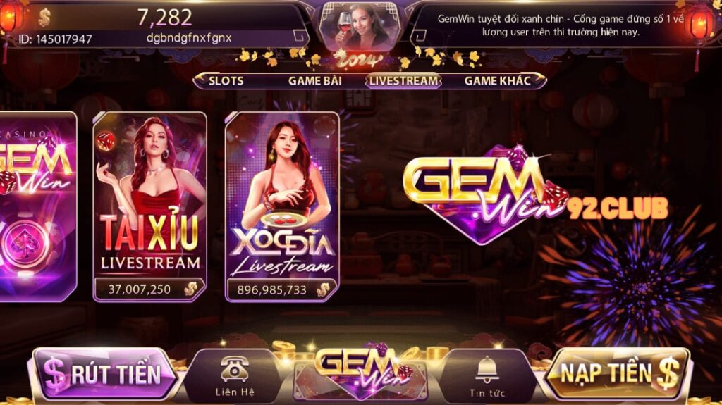 Live casino Gemwin sân chơi cá cược trực tuyến