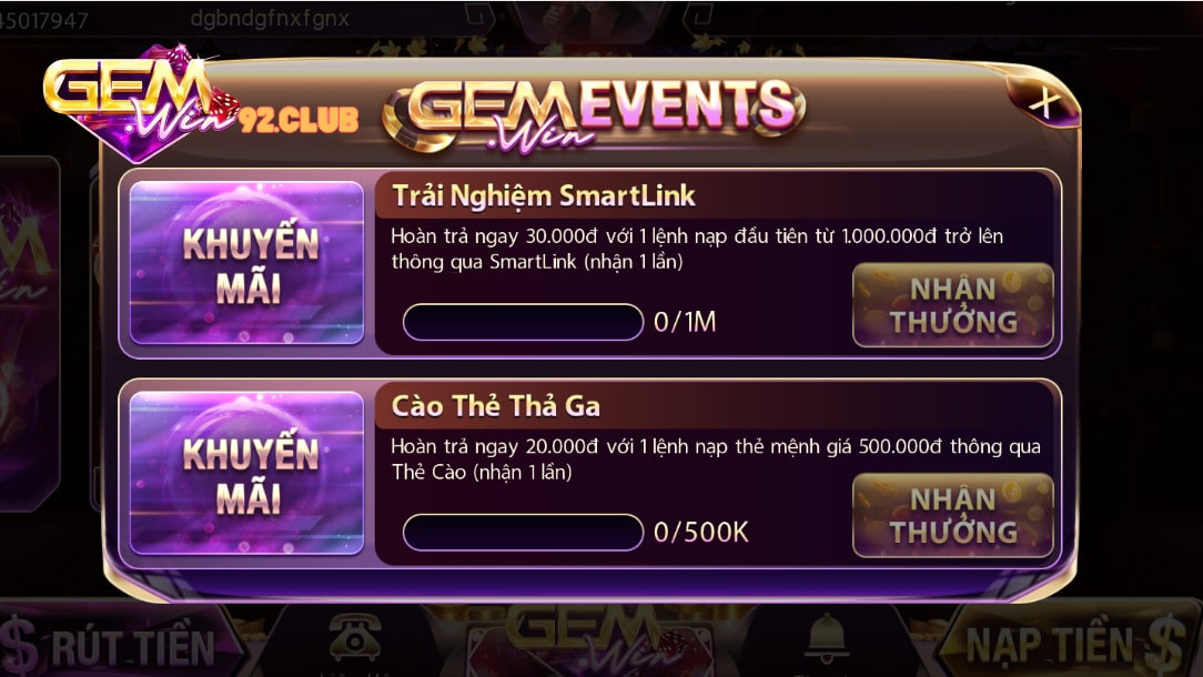 Khuyến mãi Gemwin luôn khiến anh em game thủ tham gia đông đảo Khuyến mãi Gemwin luôn khiến anh em game thủ tham gia đông đảo